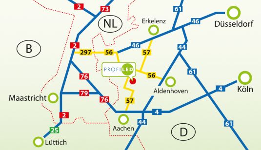 Karte Anfahrt PROFILED